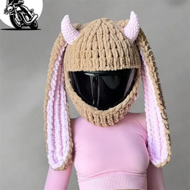 Couvre-casque Lapin Caramel