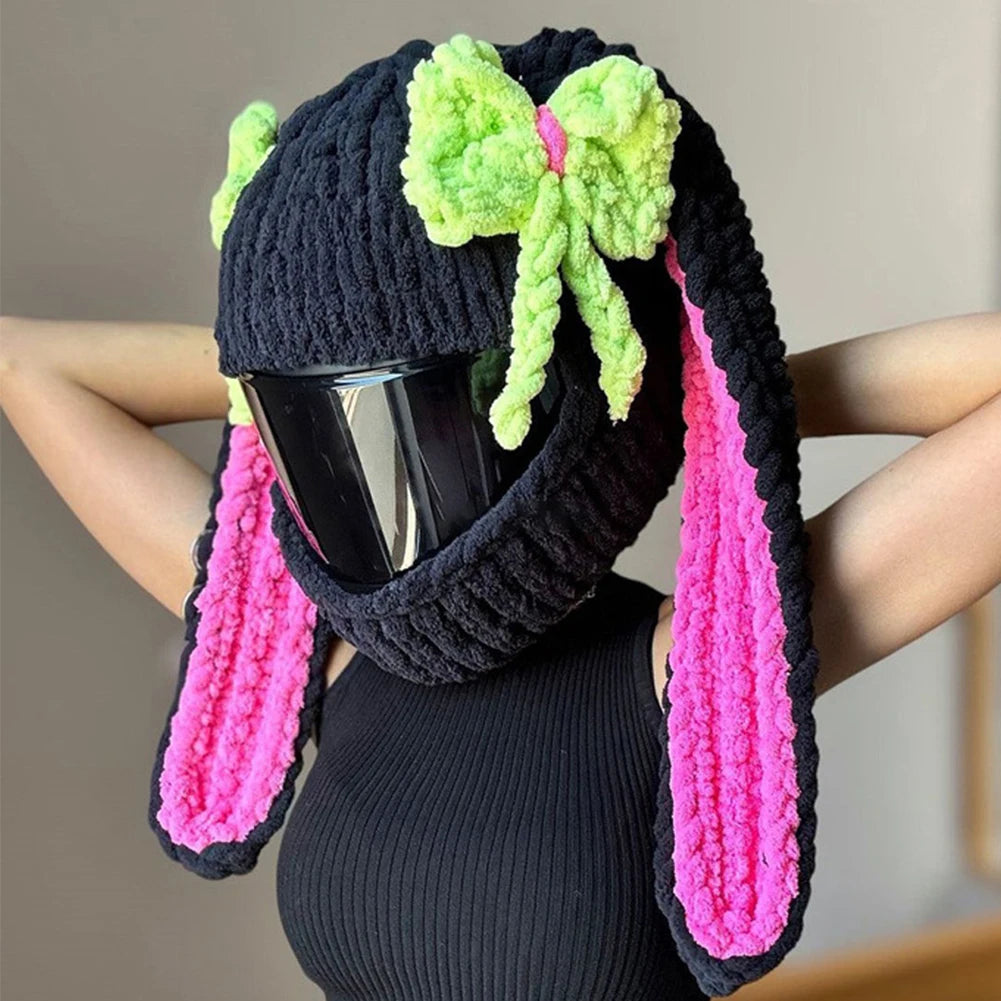 Couvre-casque Lapin à Nœud