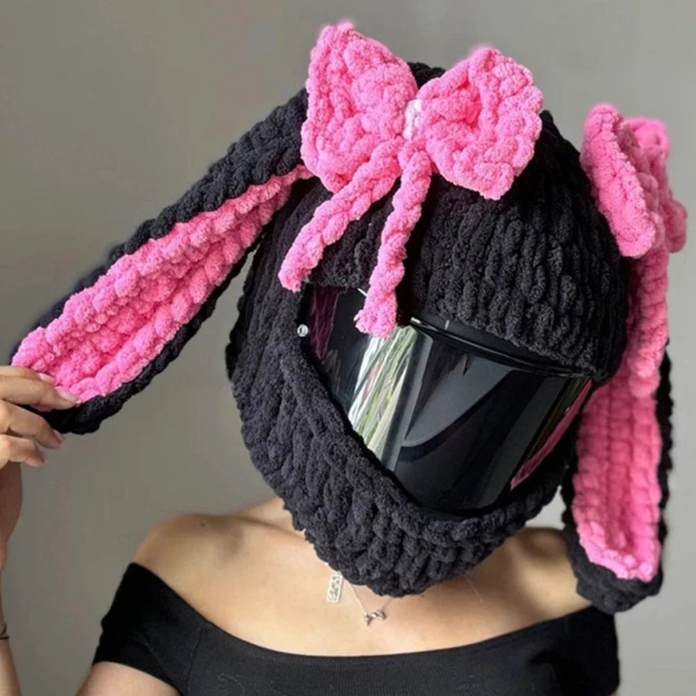Couvre-casque Lapin à Nœud