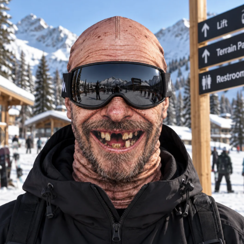 SkiGoule™ – Papy Poudreuse
